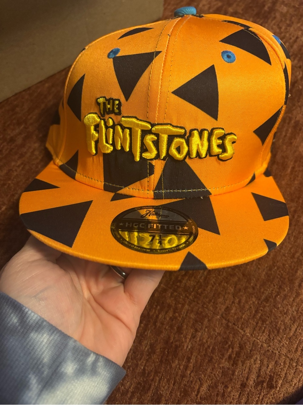 The Flintstones Orange & Black Fitted Hat